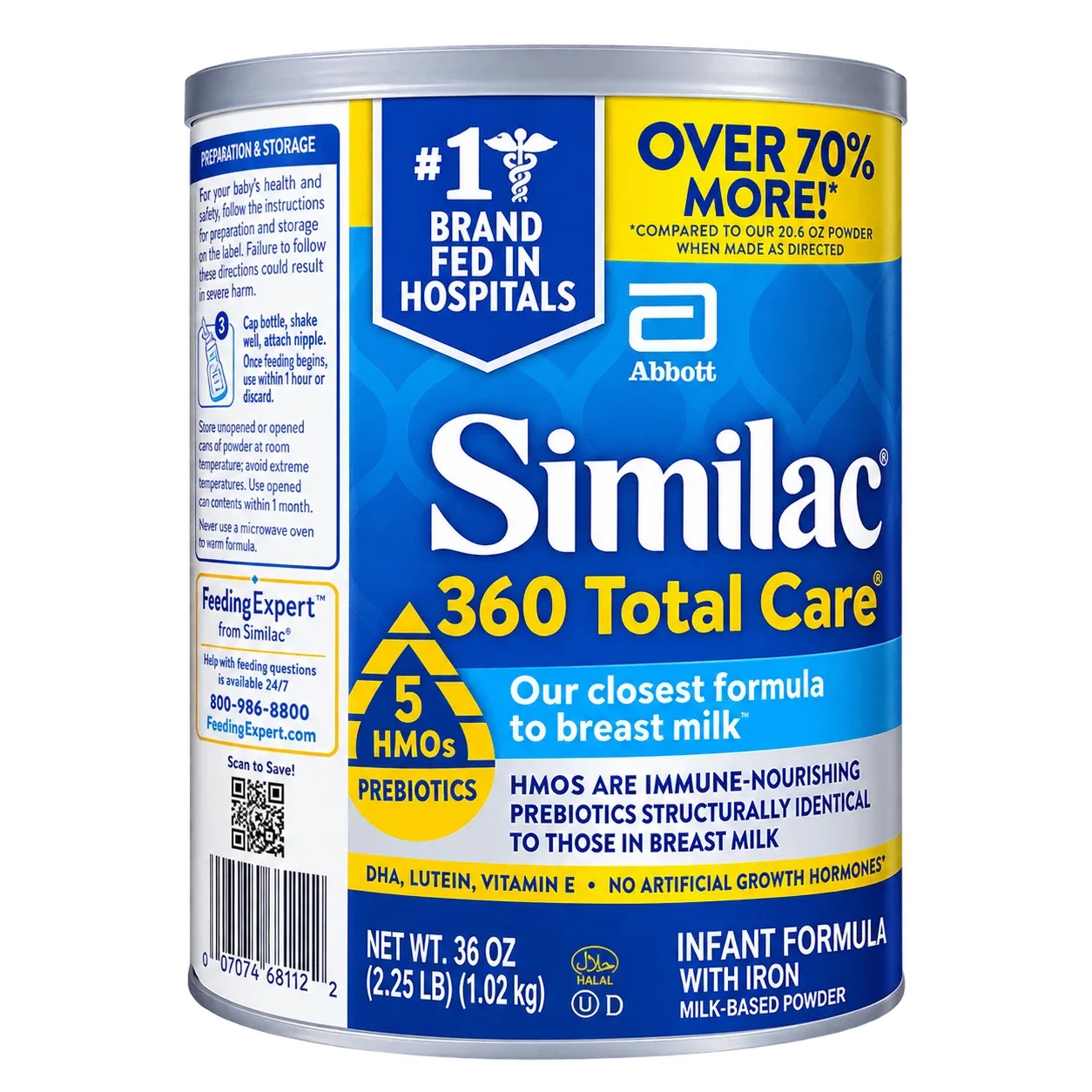 Similac 360 Total Care Infant Formula 36 oz