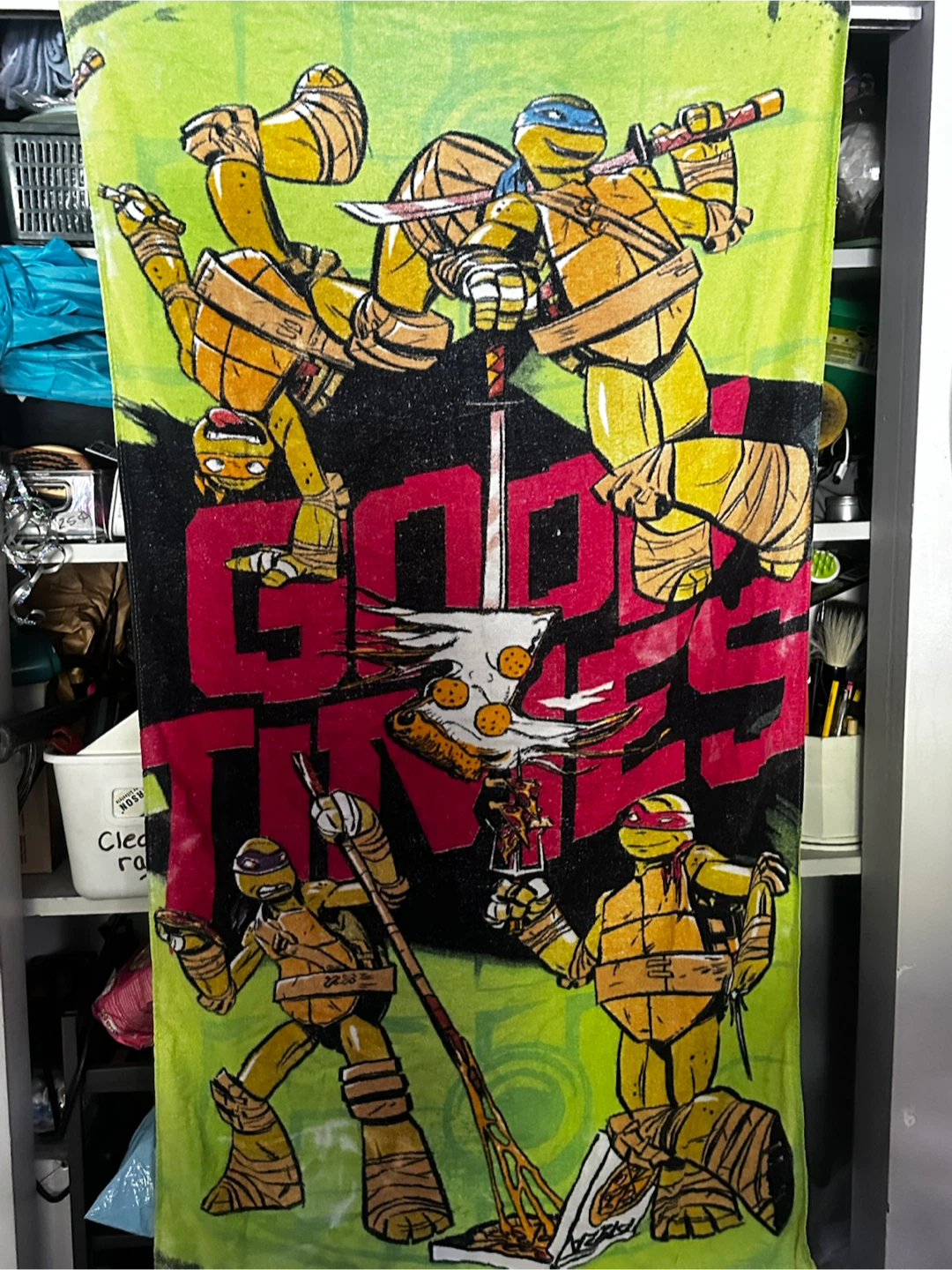Vintage teenage mutant ninja turtles beach towel