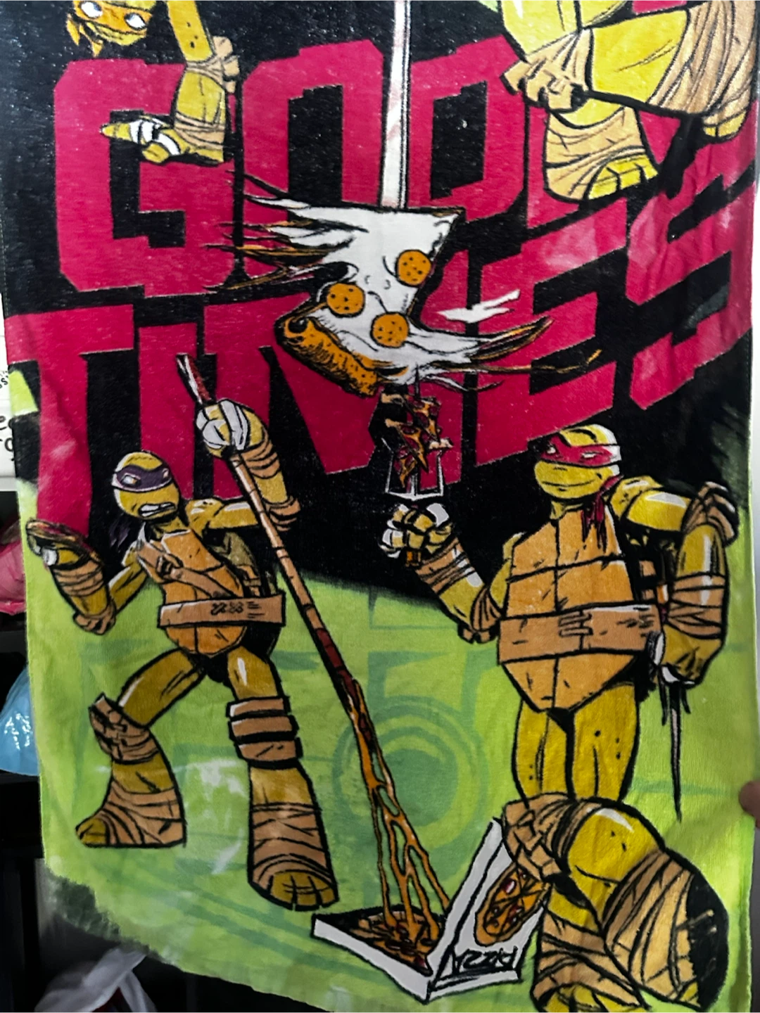 Vintage teenage mutant ninja turtles beach towel - photo 3