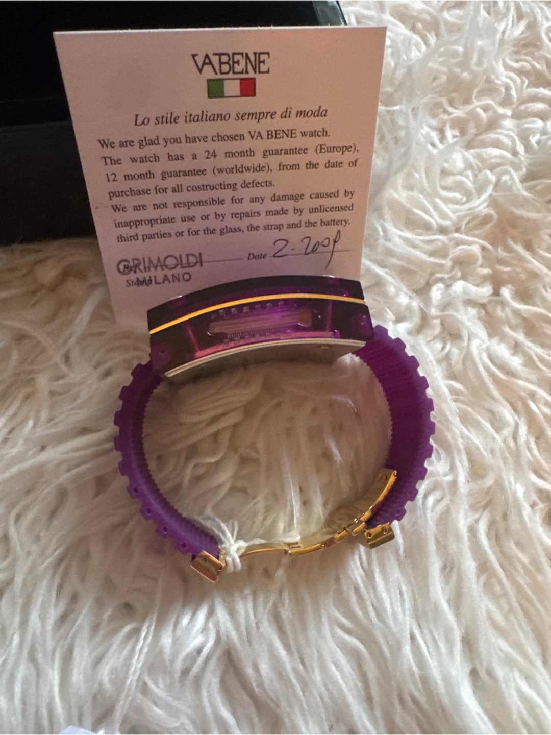 Va Bene Italy Purple Watch - photo 3