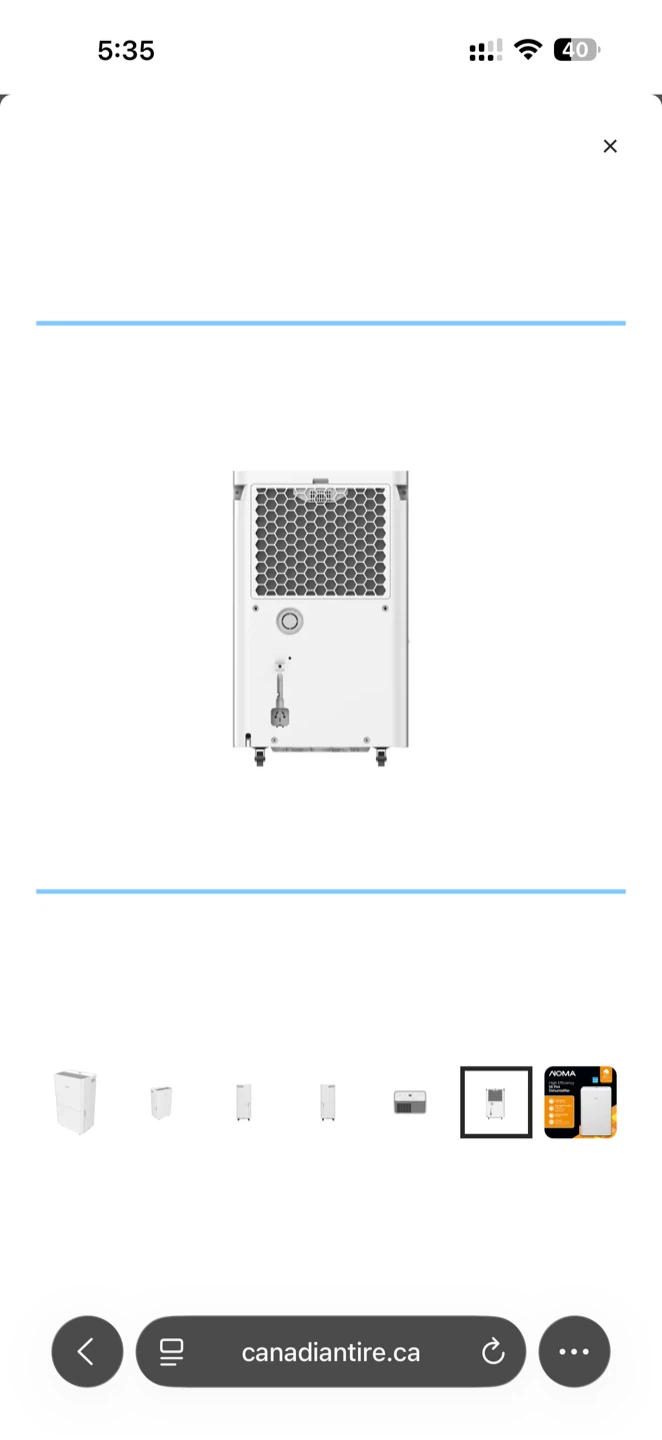 NOMA High Efficiency 50 Pint Dehumidifier