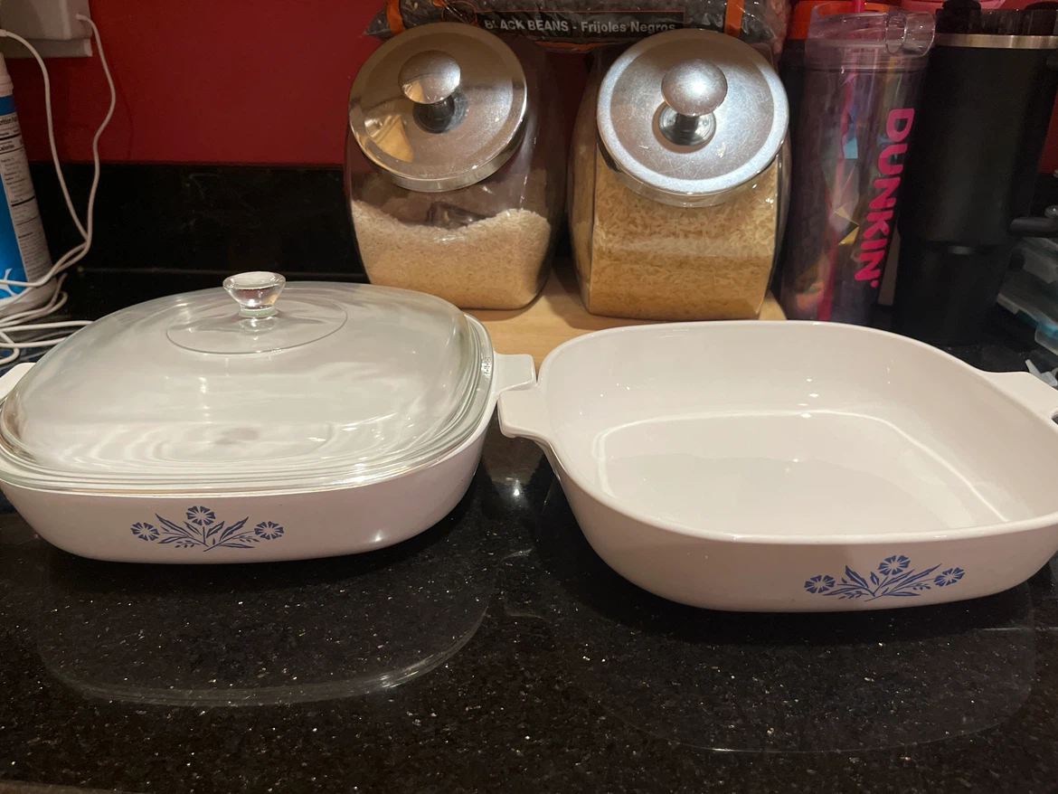 Corelle CorningWare Blue Cornflower Casserole Set