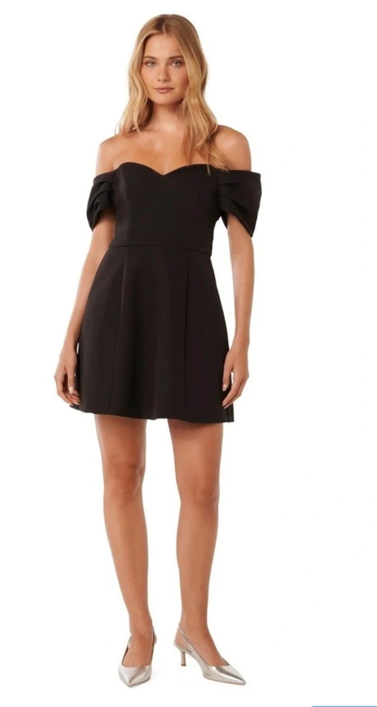 Ever New Black Off-Shoulder Mini Dress - photo 4