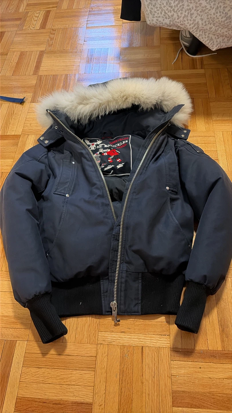 Moose Knuckles Down Filled Bomber Jacket
