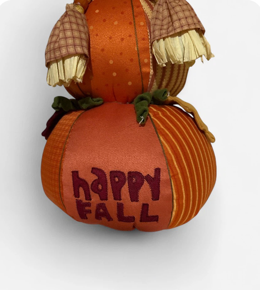 Fabric Scarecrow on Pumpkins Decor - photo 3