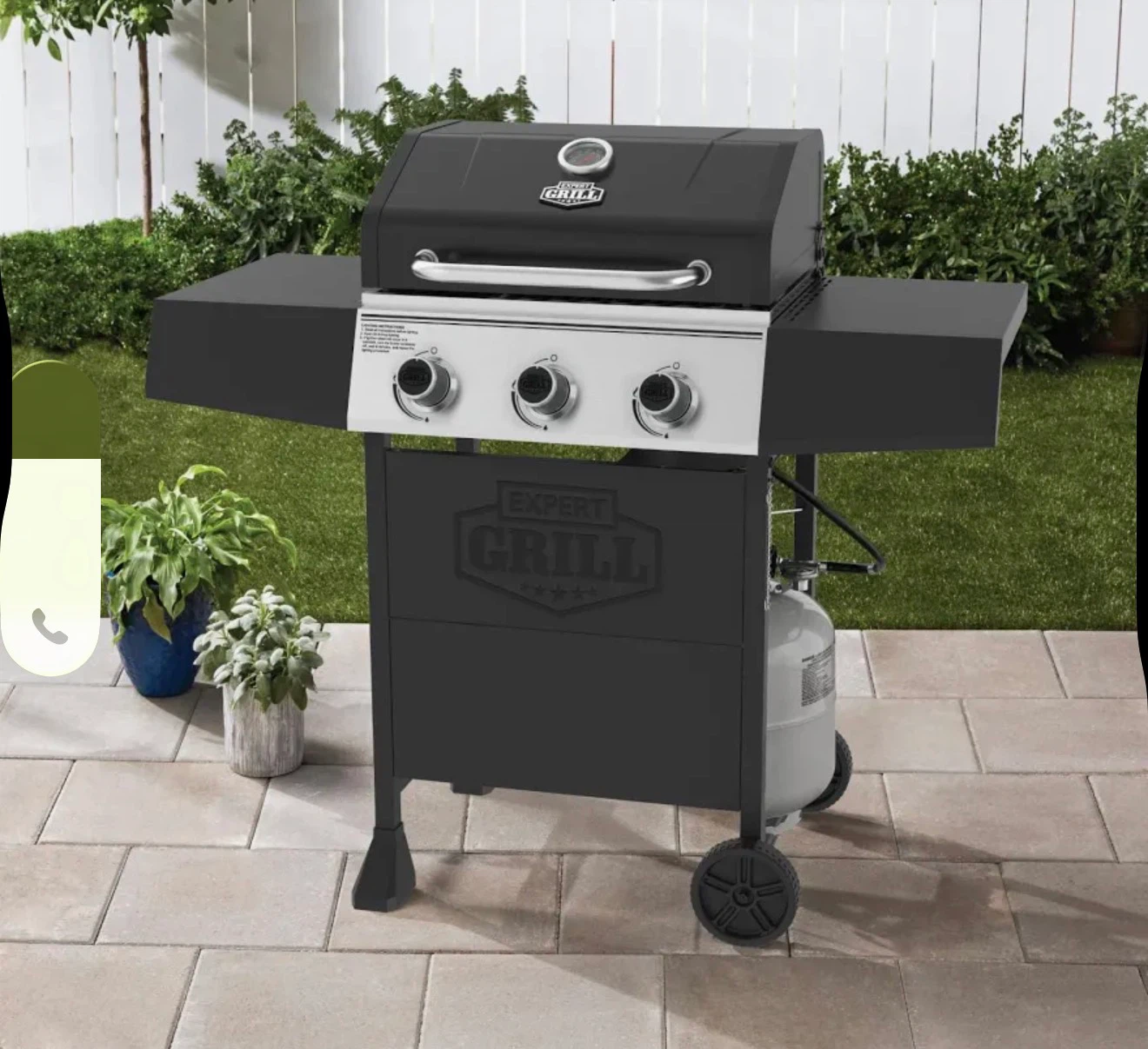 BRAND NEW • BBQ 3 BURNER gas & Propane Grill