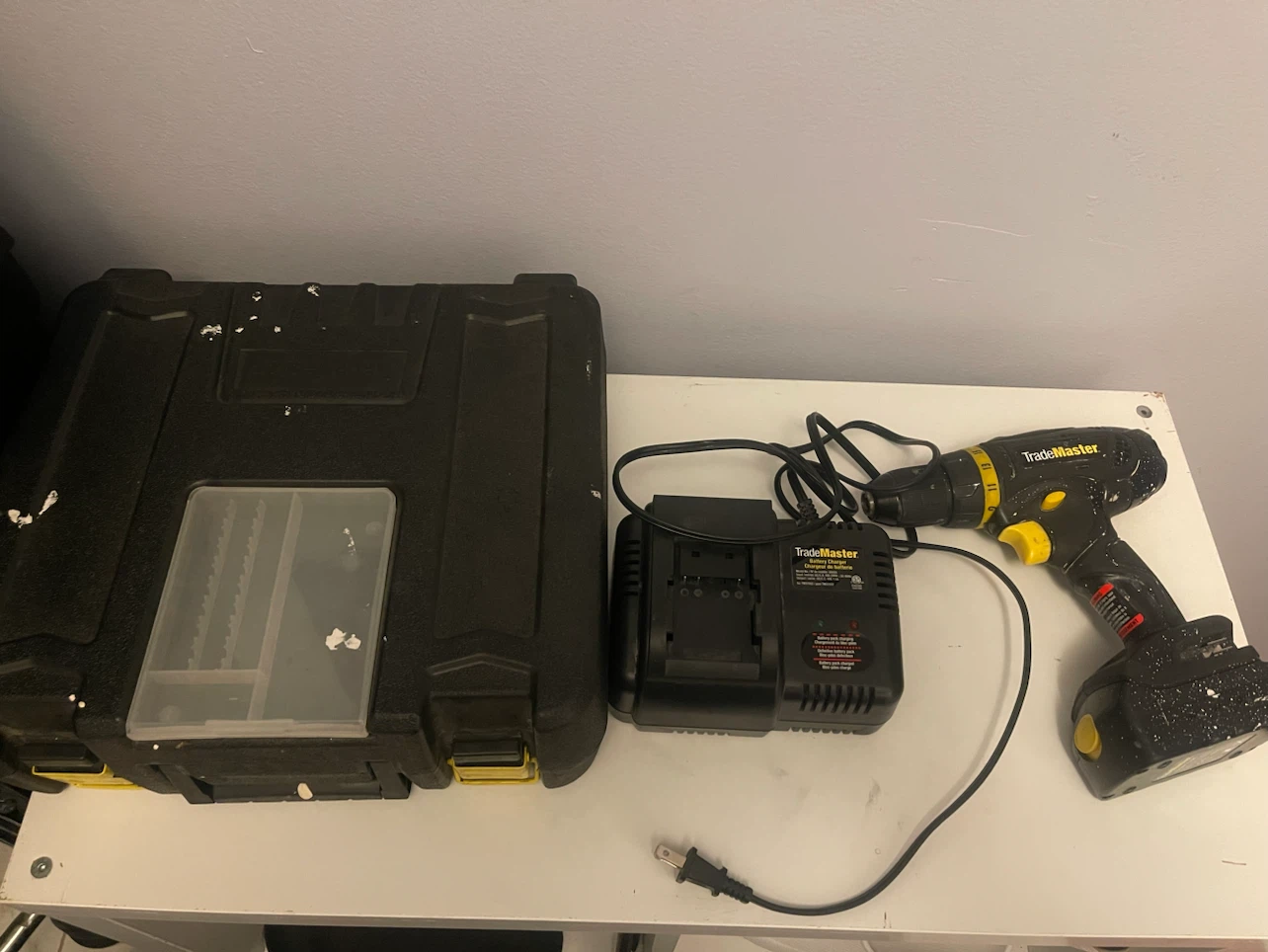 TradeMaster 18V Cordless Drill with charger and Case