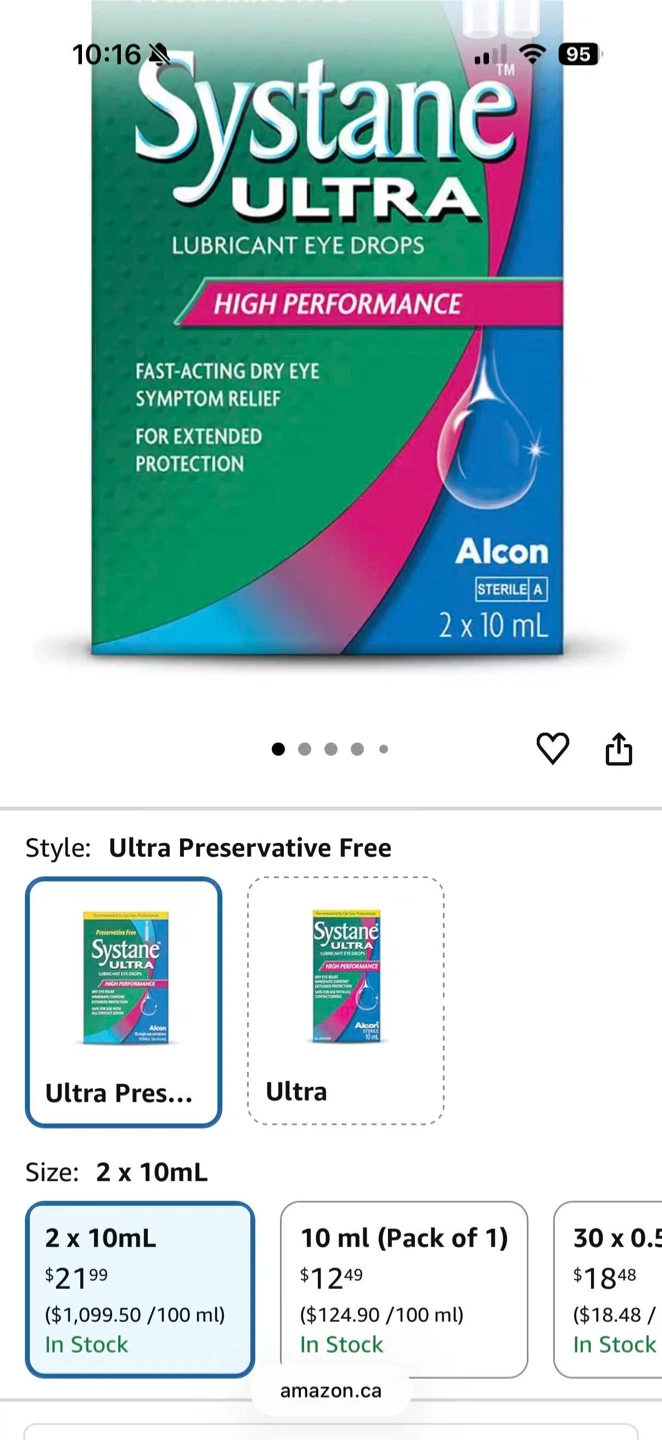 Systane Ultra Lubricant Eye Drops Twin Pack