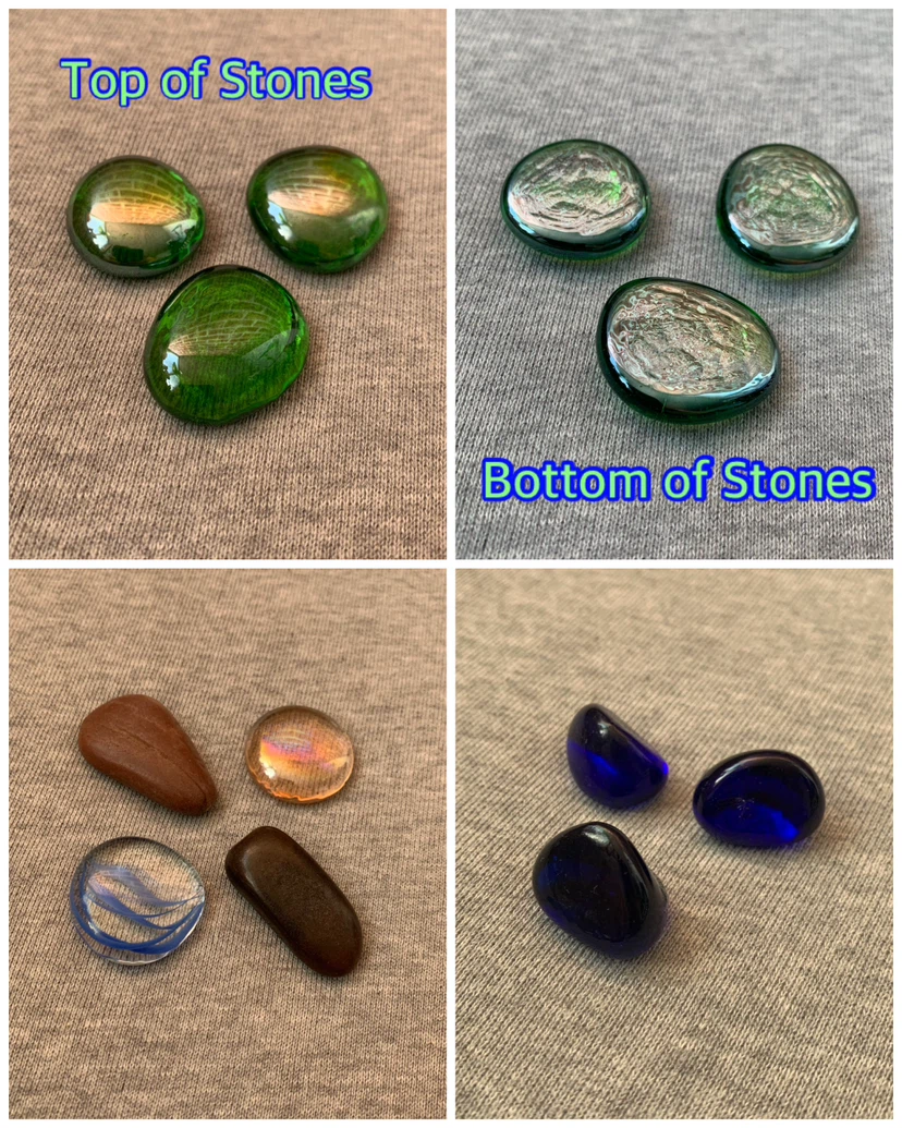 Assorted Decorative Glass Stones (10 in total)