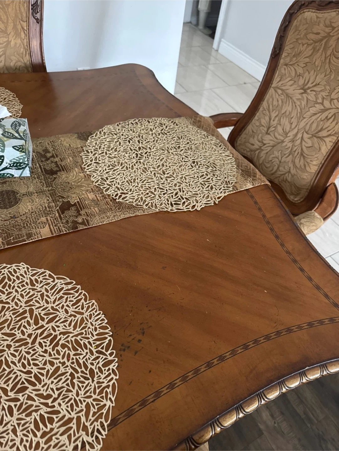 Traditional dining set with 6 chairs $250 - photo 5