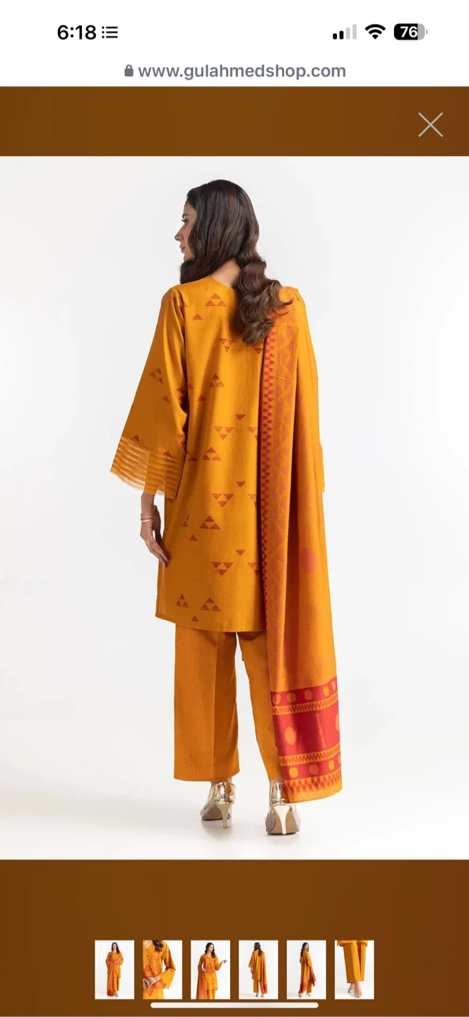 GulAhmed Mustard Pret Suit - Medium - photo 2
