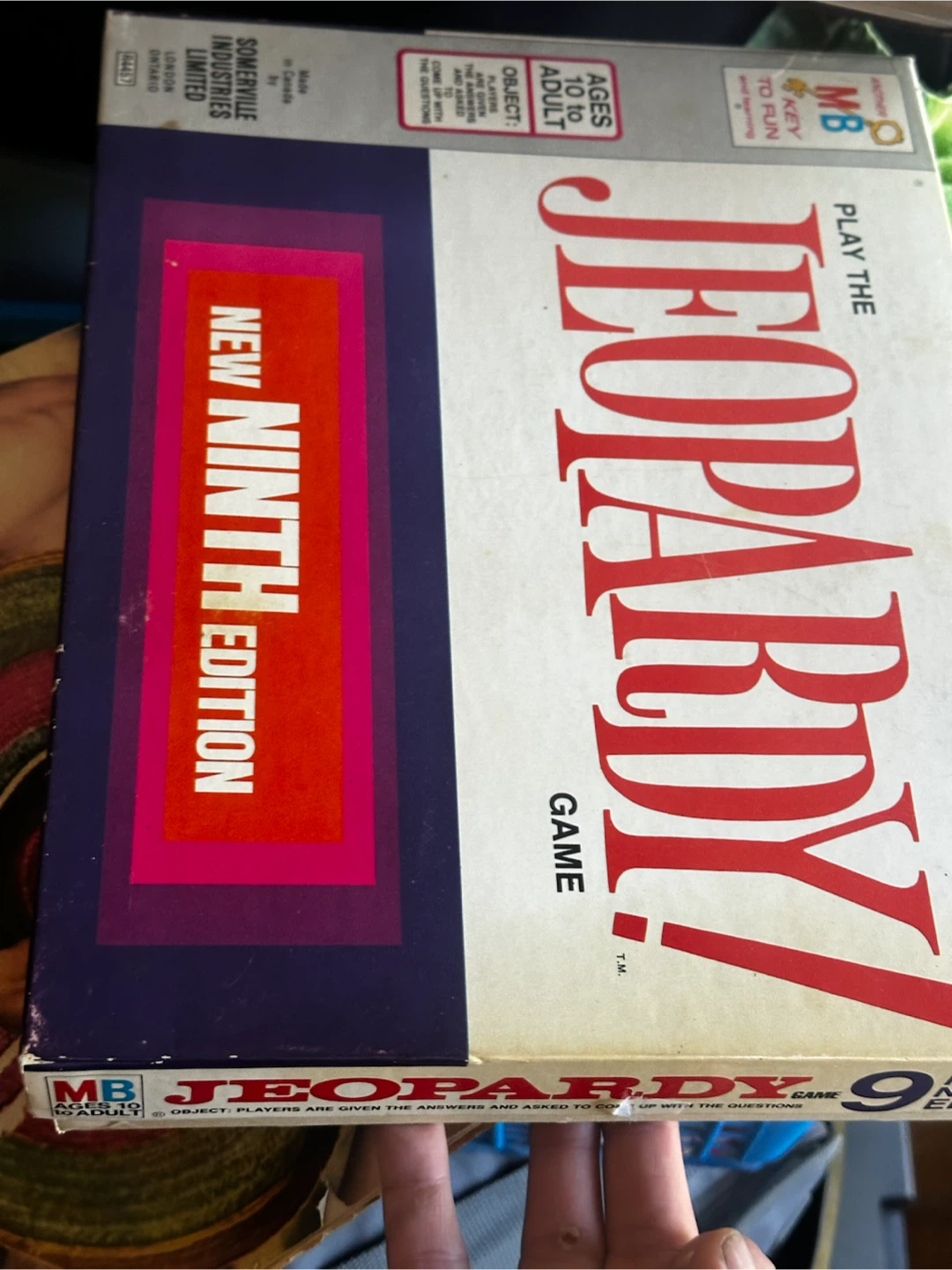 Vintage jeopardy board game