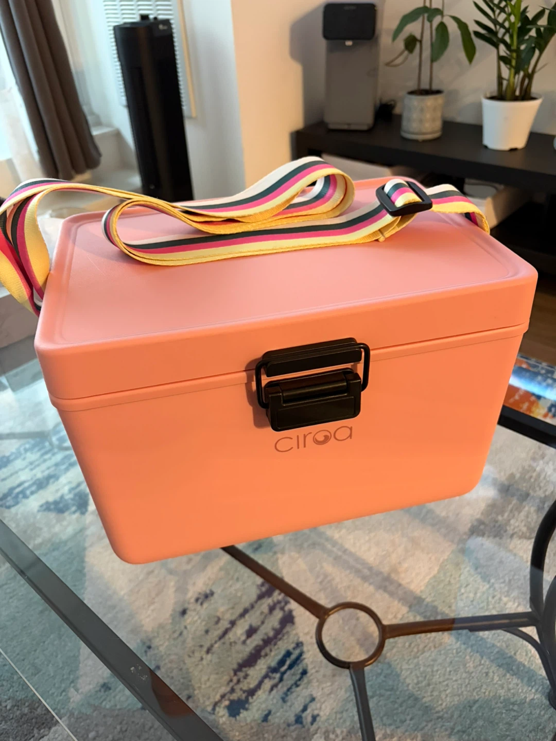 Ciroa Peach Cooler Bag with Strap