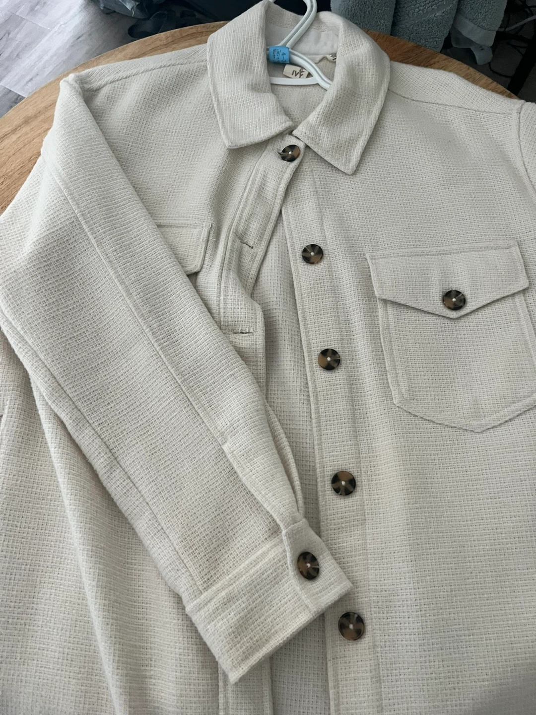 Oak & Ivy Cream Shacket - photo 4