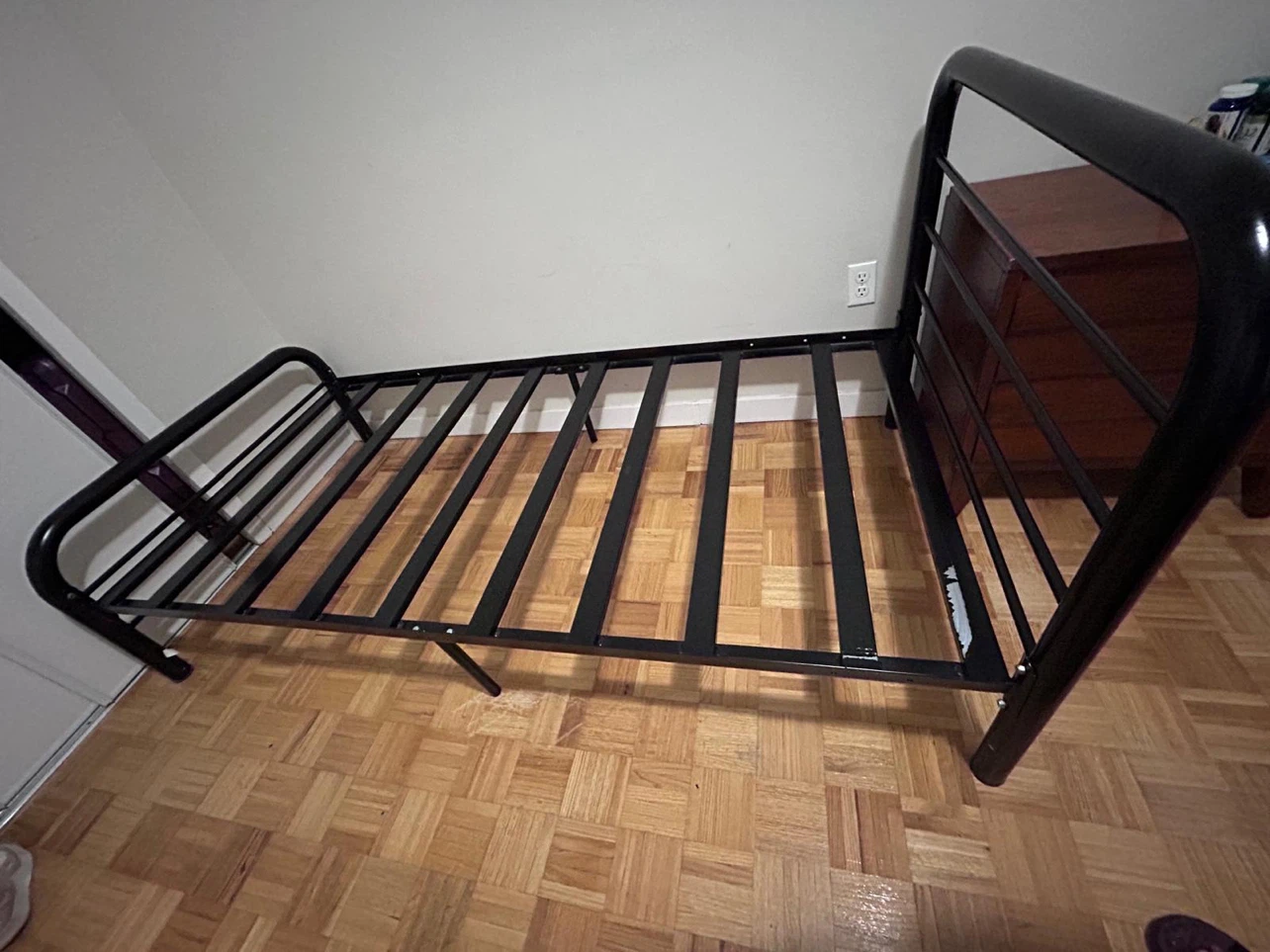 Black Metal Twin Bed Frame