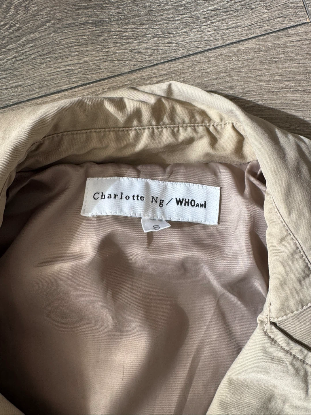 Women's Fashion Charlotte Ng / WHOAMi Beige Trench Jacket - photo 2