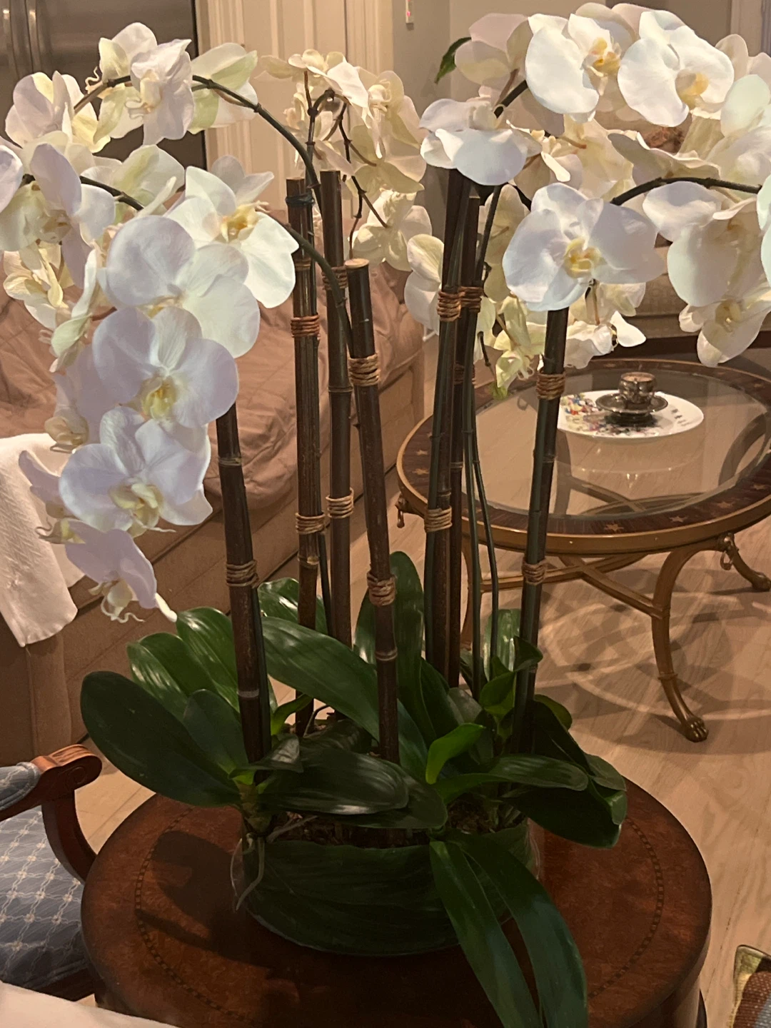 Artificial White Orchid Arrangement - photo 4