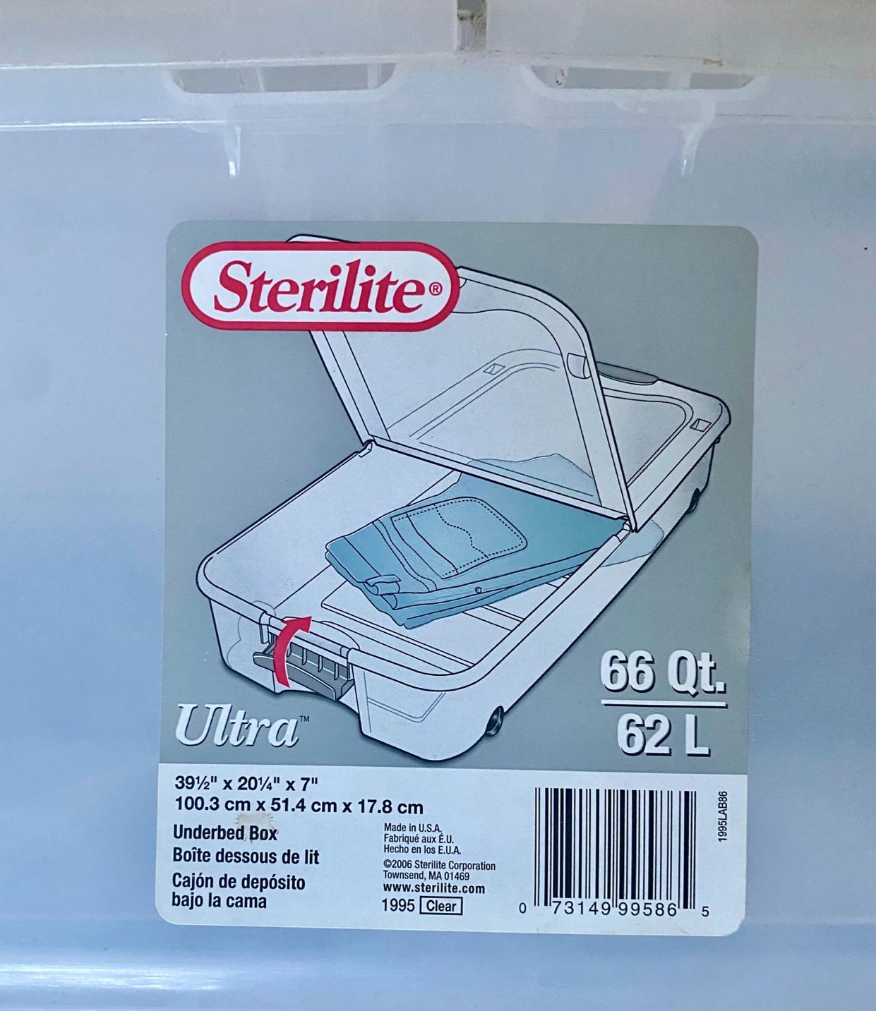 Underbed Storage Boxes 66 Qt - photo 3