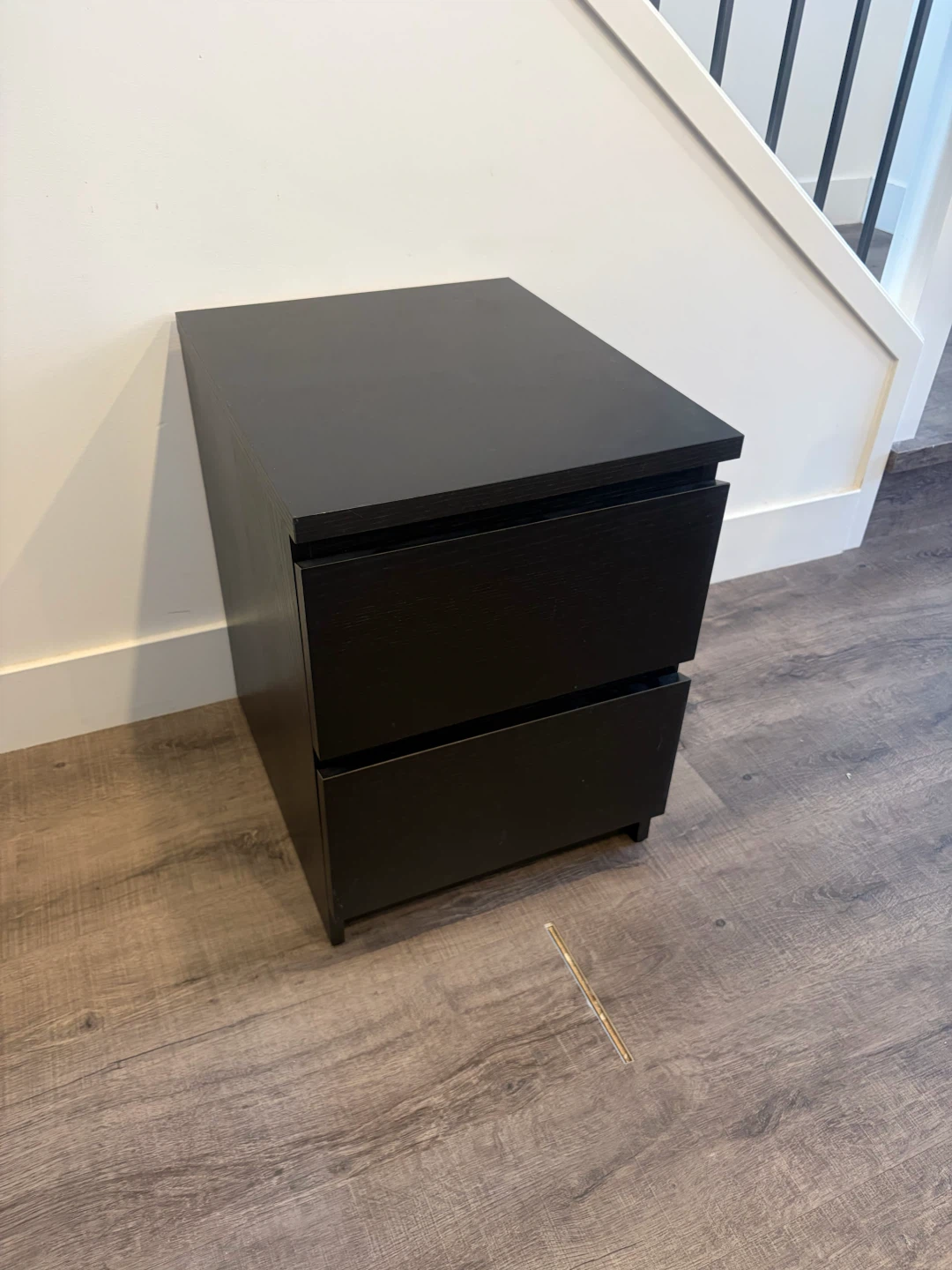 IKEA nightstand in black brown