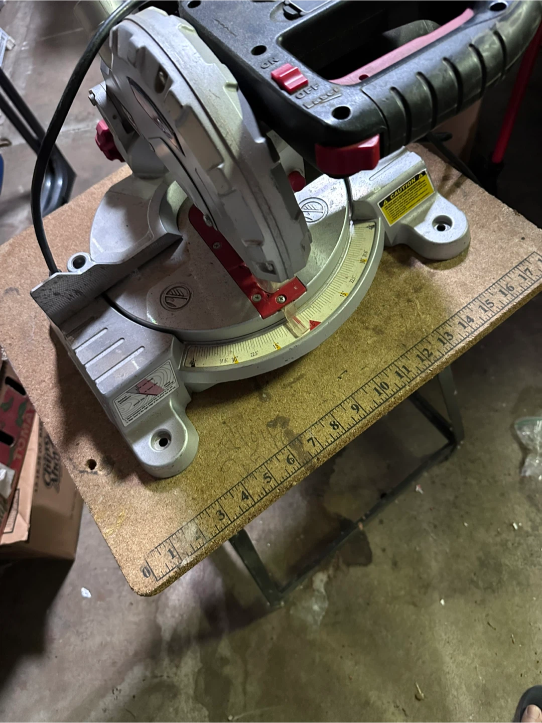 Craftsman lasertrac Miter Saw with Work Stand