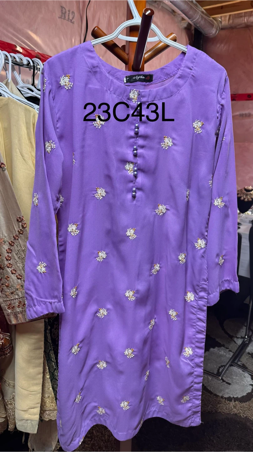 Ayesha Purple Embroidered Salwar Suit Set - photo 3