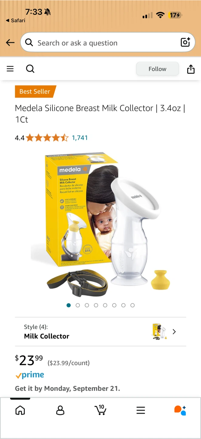 New Sealed Medela Silicone Breast Milk Collector - photo 5