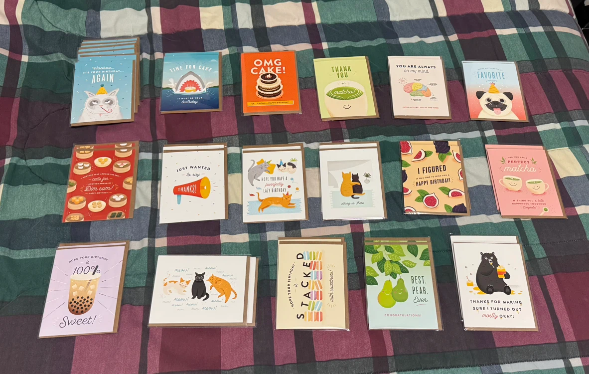 Various Cards for Different Occasions