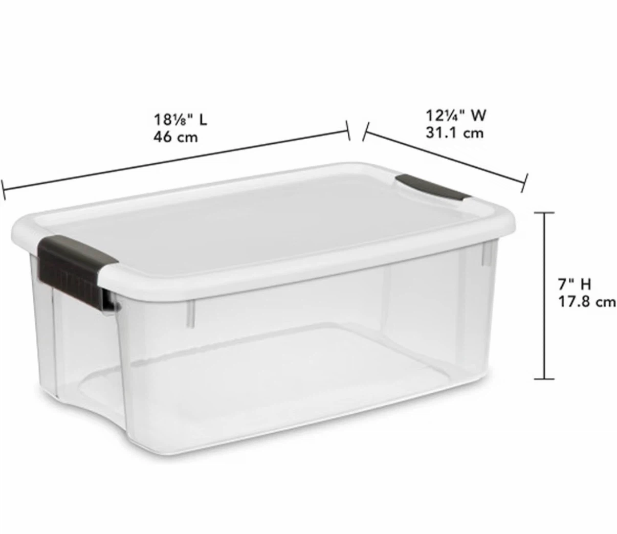 Sterilite 6 pack 18-Quart Ultra Latch Storage Boxes, 6-Pack - photo 2