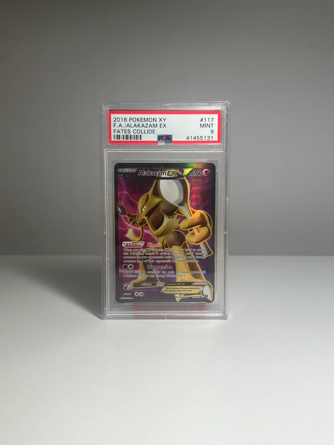 👁️ PSA 9 Alakazam EX Fates Collide #117 Pokemon