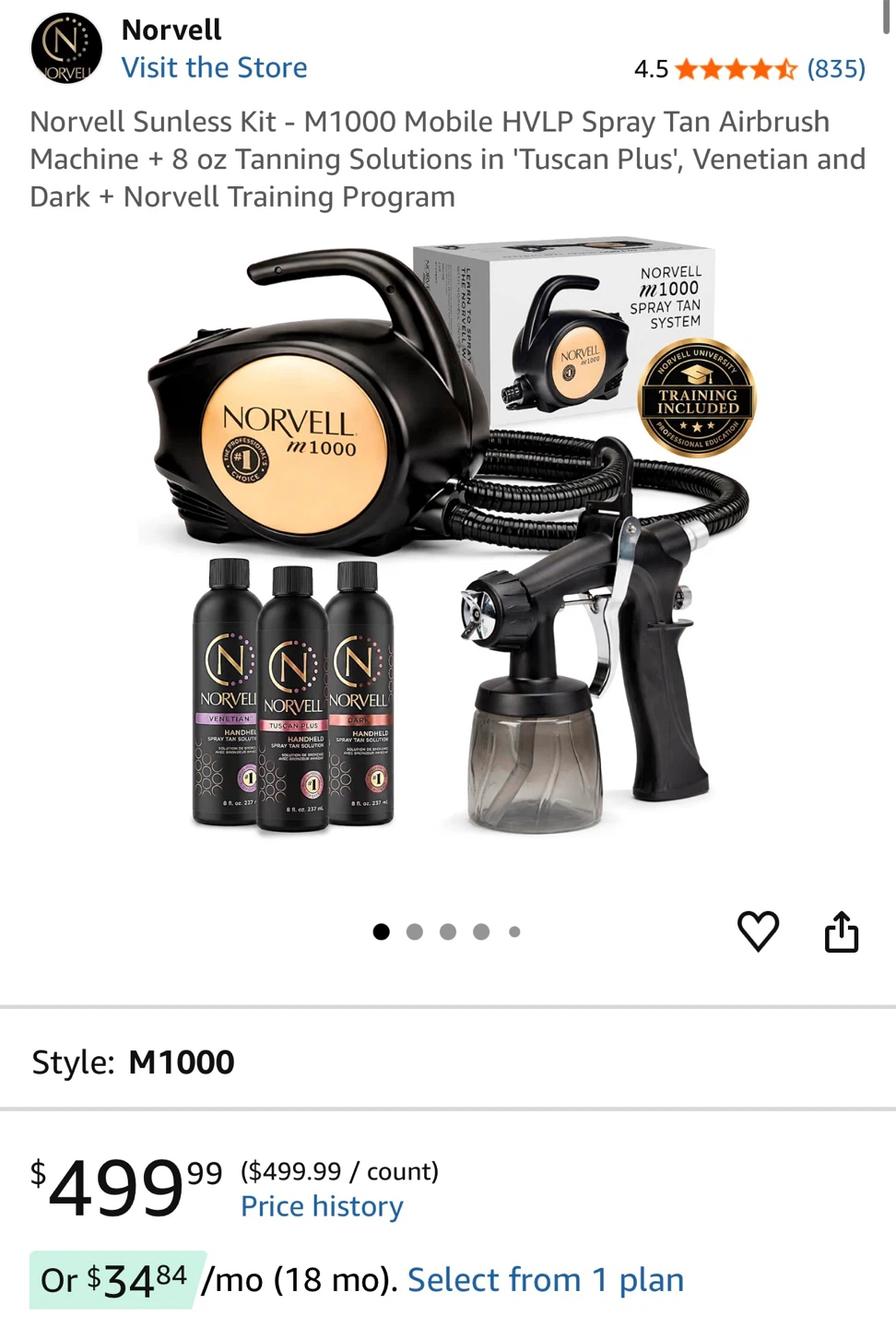 Norvell M1000 Spray Tan System