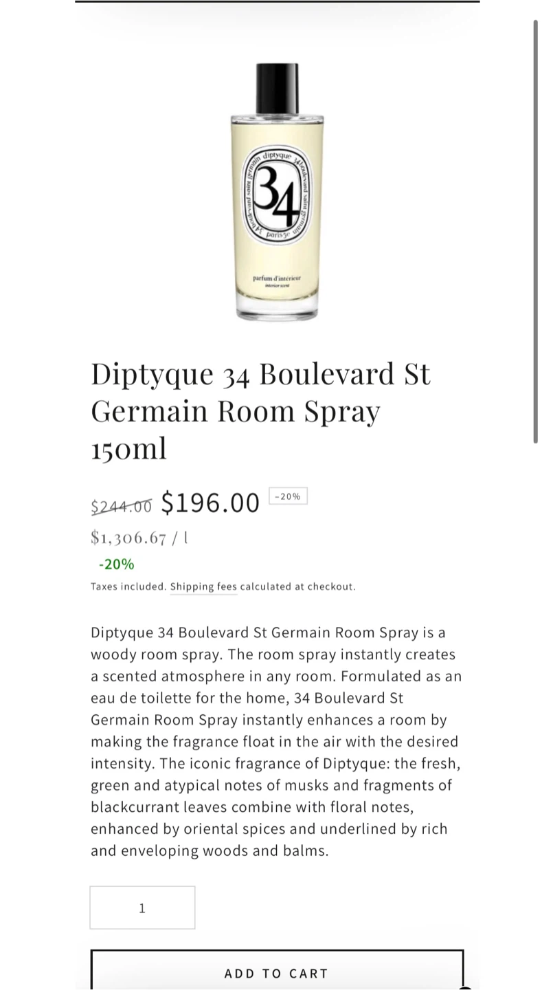 Diptyque Baies Room Spray 150ml - photo 2