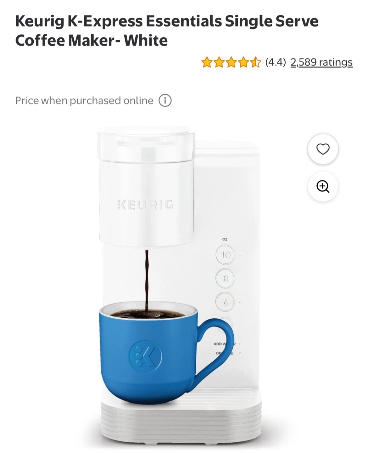 Brand New Keurig Coffee Maker - White