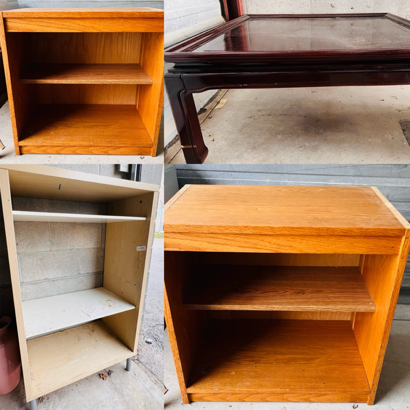 $25 for all three wood furniture