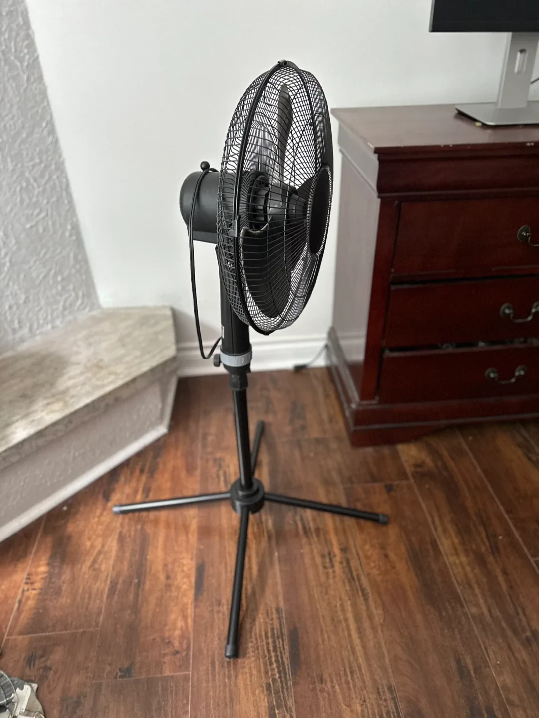 Black Standing Pedestal Fan - photo 2