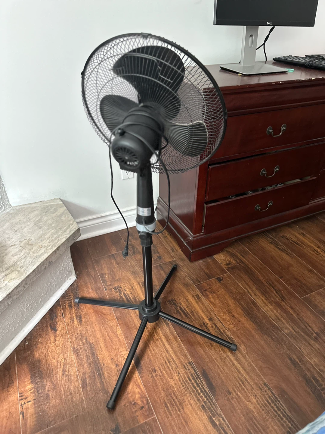 Black Standing Pedestal Fan - photo 3