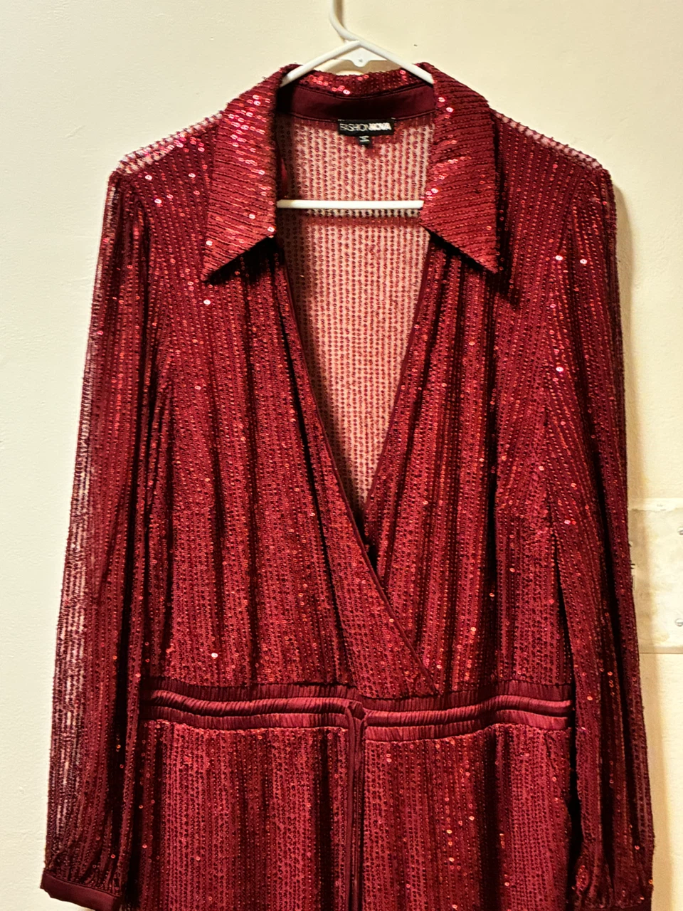 Fashion Nova Sequin Jumpsuit