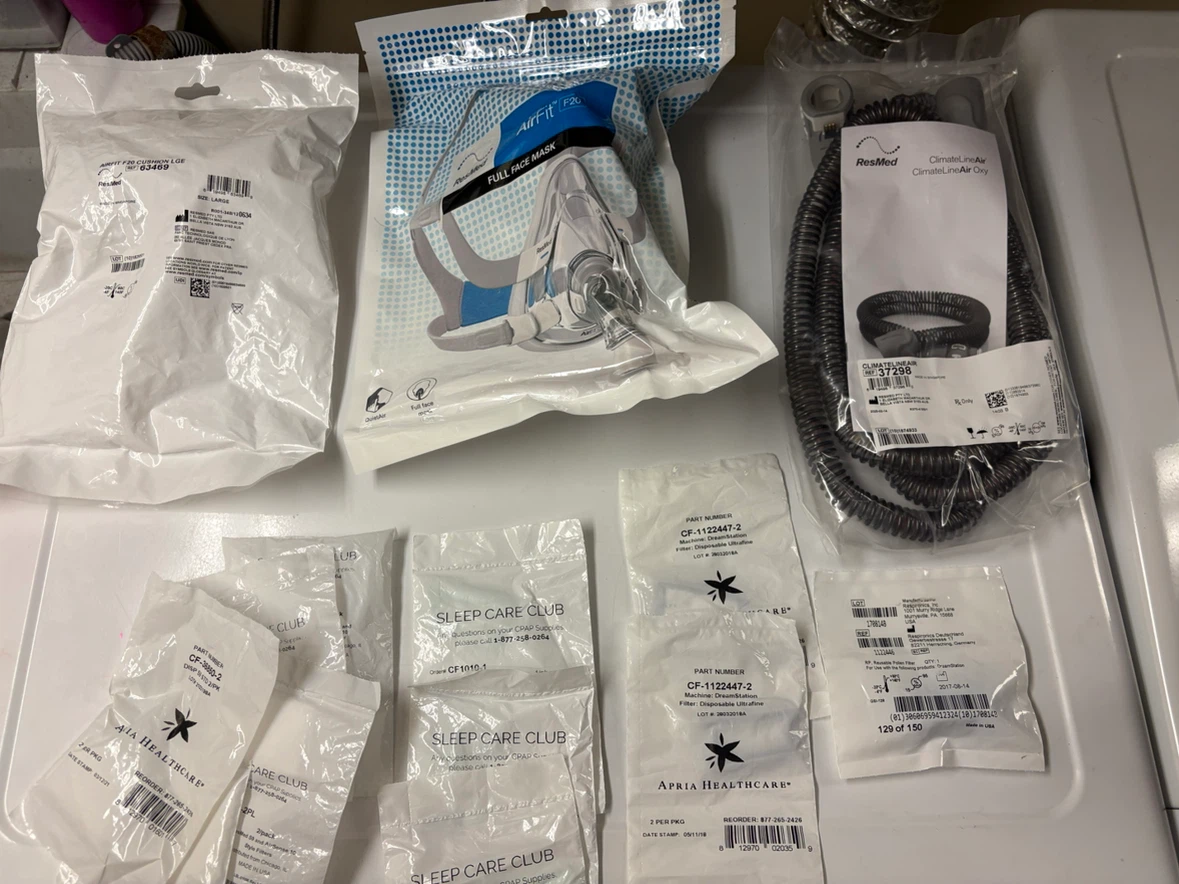 ResMed AirFit F20 CPAP Mask and Supplies Bundle