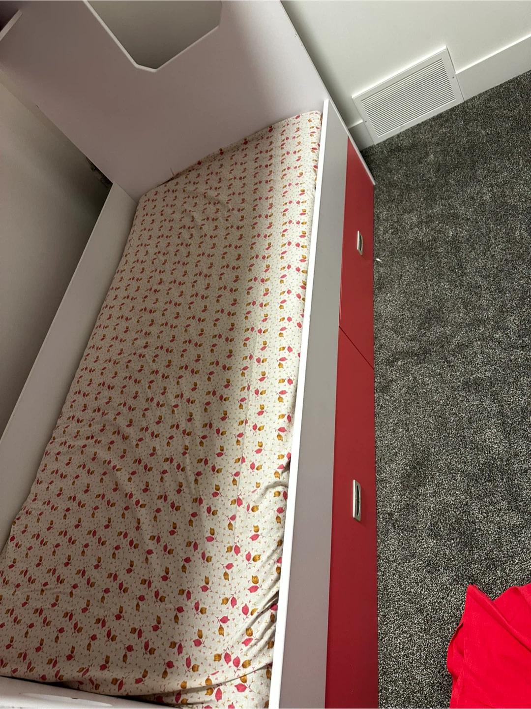 Kids White and Pink Storage bunk Bed - photo 2