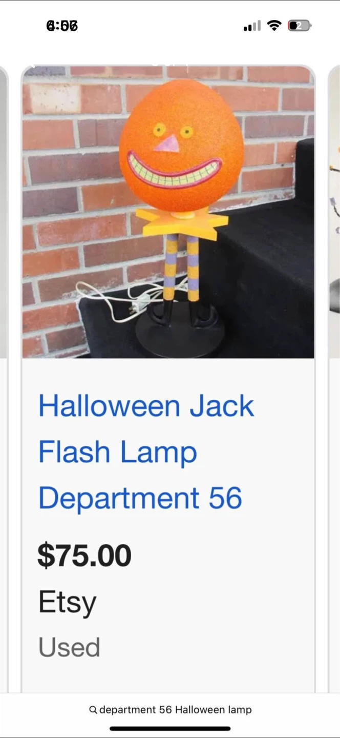 Department 56 Halloween Jack Flash Lamp - photo 3