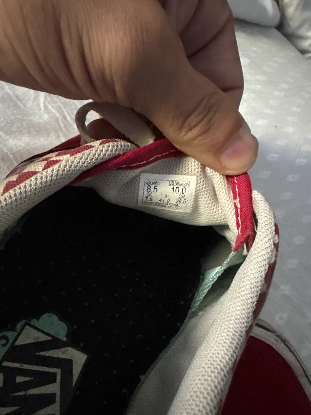 Vans Red Checkered Sneakers - photo 3
