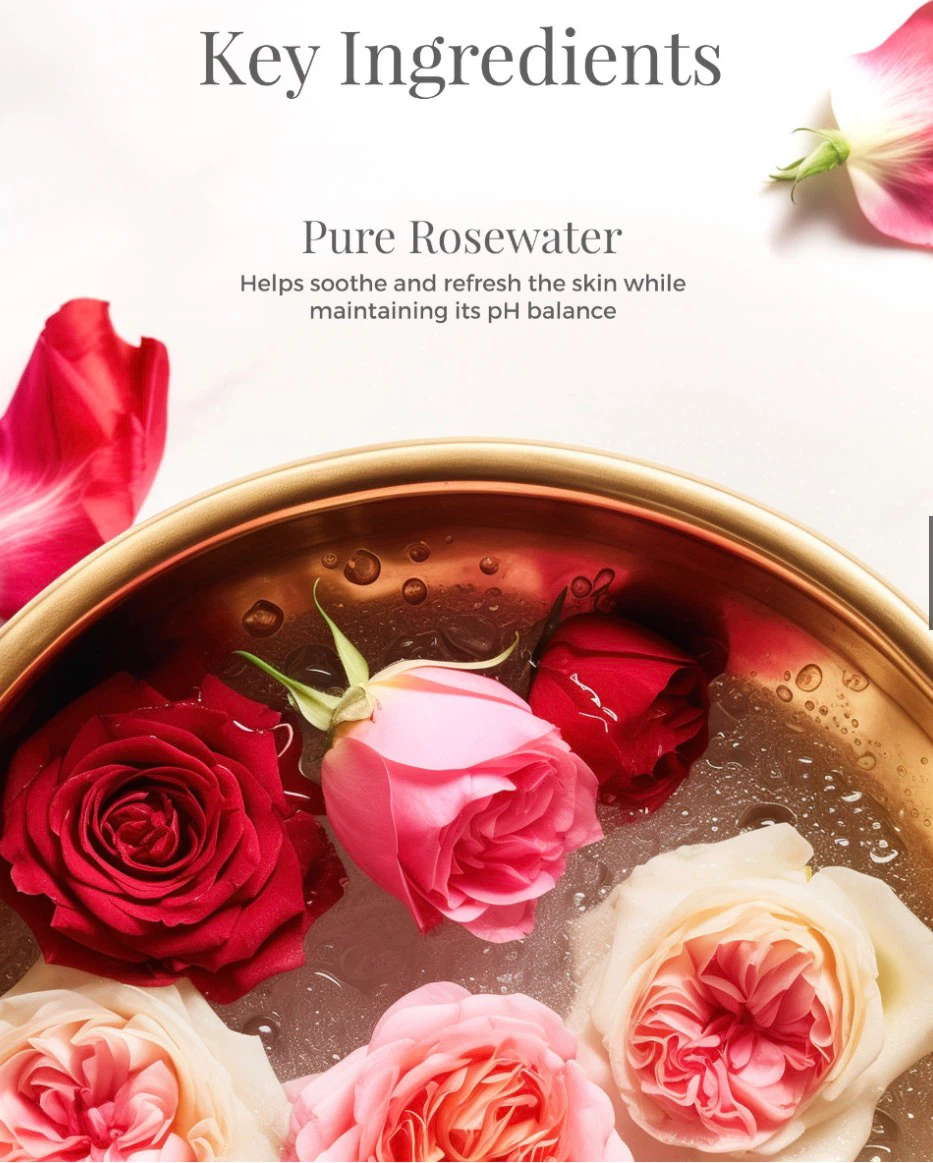 Facial Tonic Mist Pure Rosewater -130 ml - photo 3