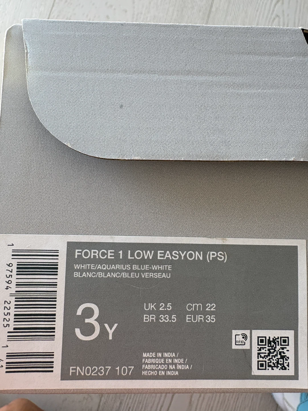 Nike Force 1 Low Easyon PS Sneakers Size 3Y