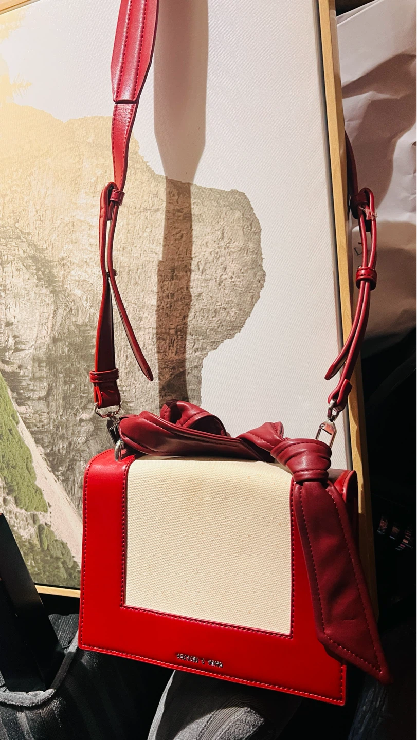 Charles & Keith Red Crossbody Bag