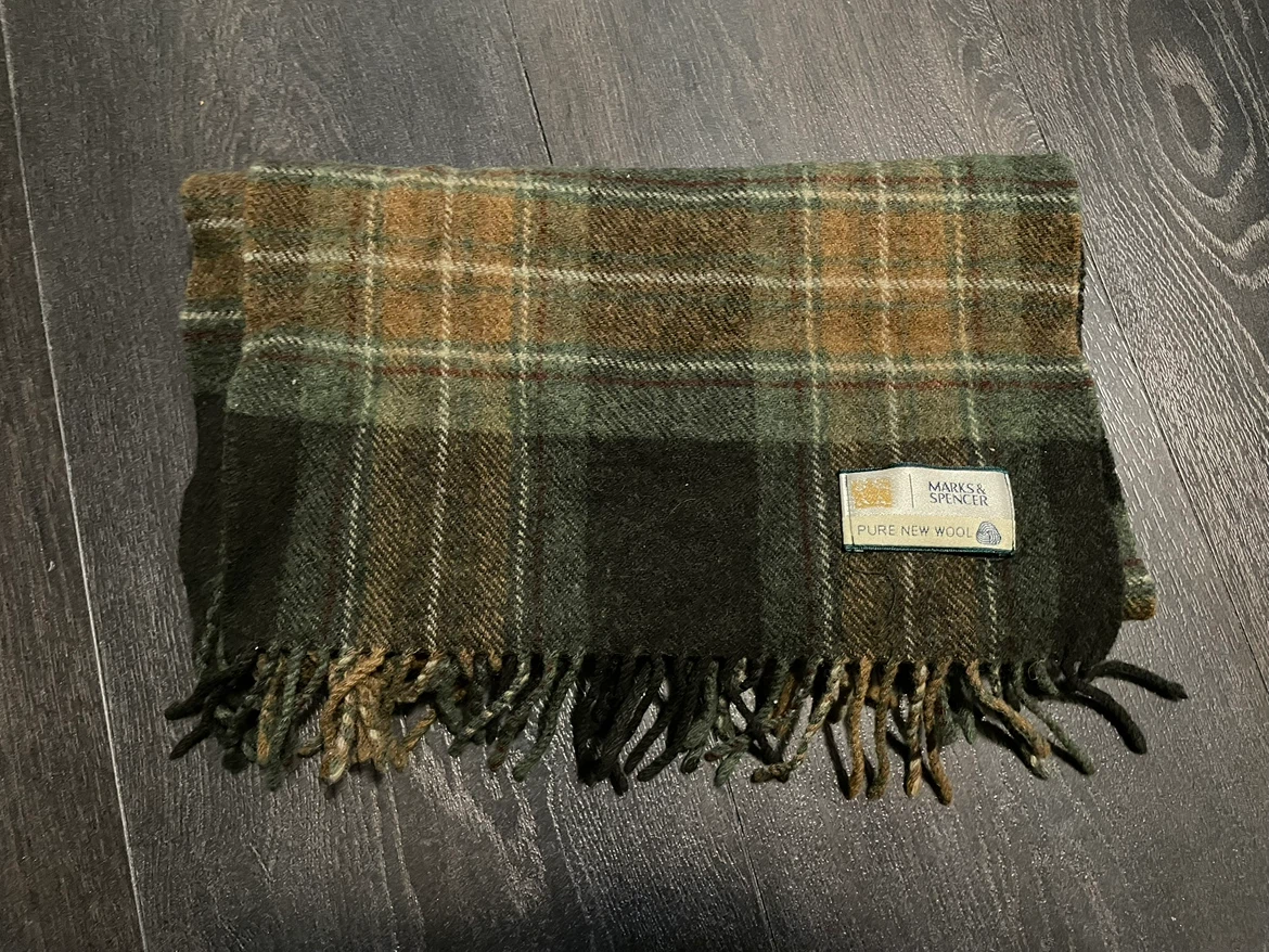 Marks & Spencer Pure New Wool Tartan Scarf