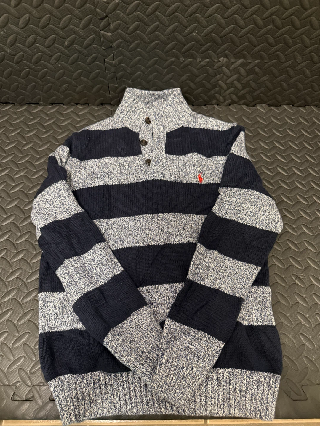 Polo Ralph Lauren Boys Striped Button-Neck Sweater - photo 2