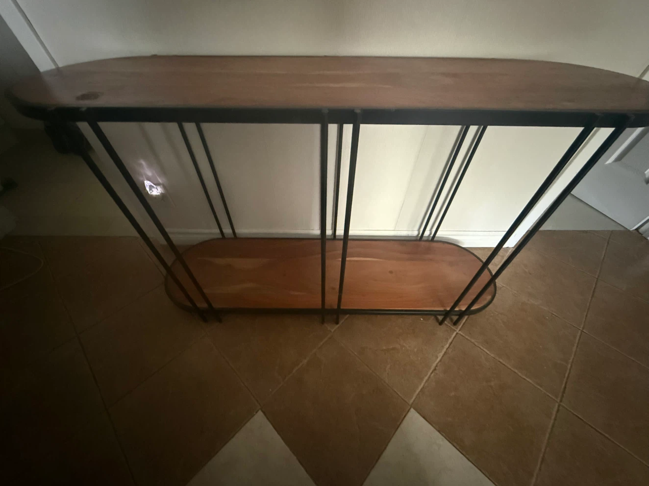 Industrial Style Wooden Console Table - photo 3