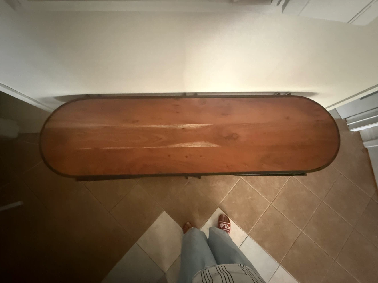 Industrial Style Wooden Console Table - photo 4