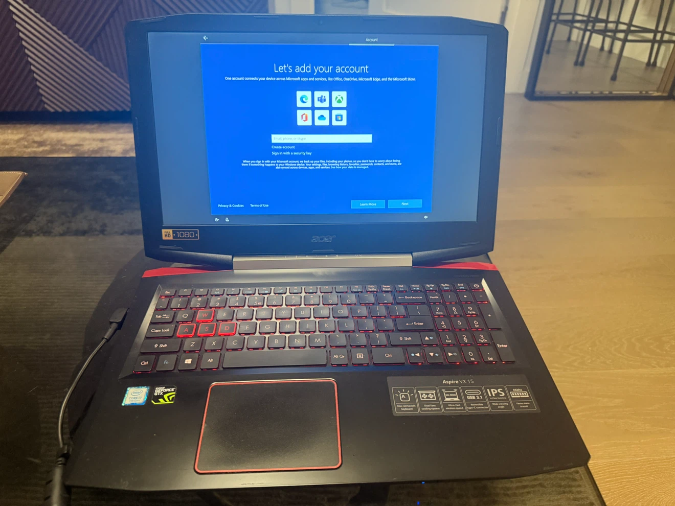 Acer Aspire VX 15 Gaming Laptop – Needs Battery