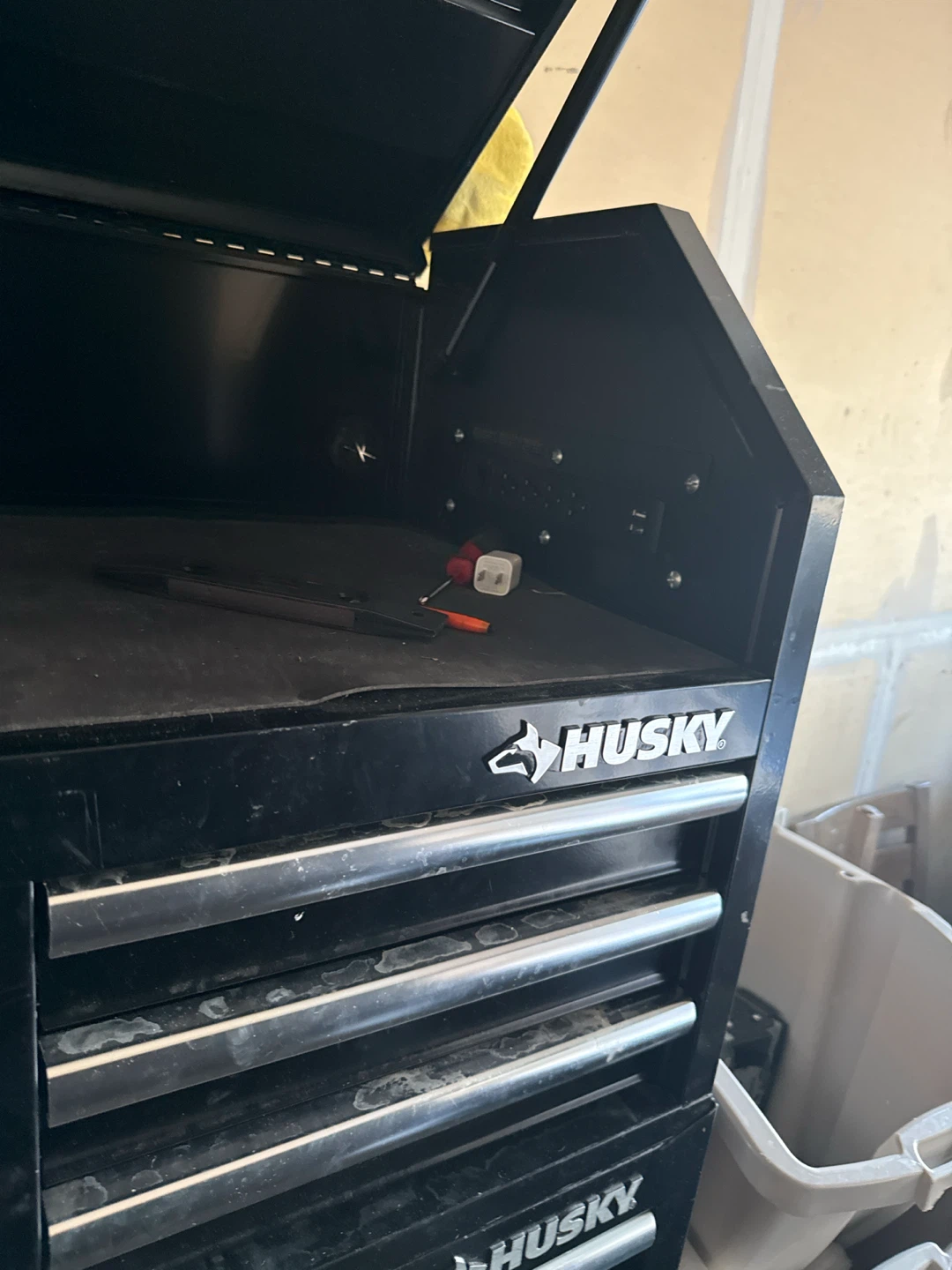 Husky Black Tool Chest - like new - photo 2