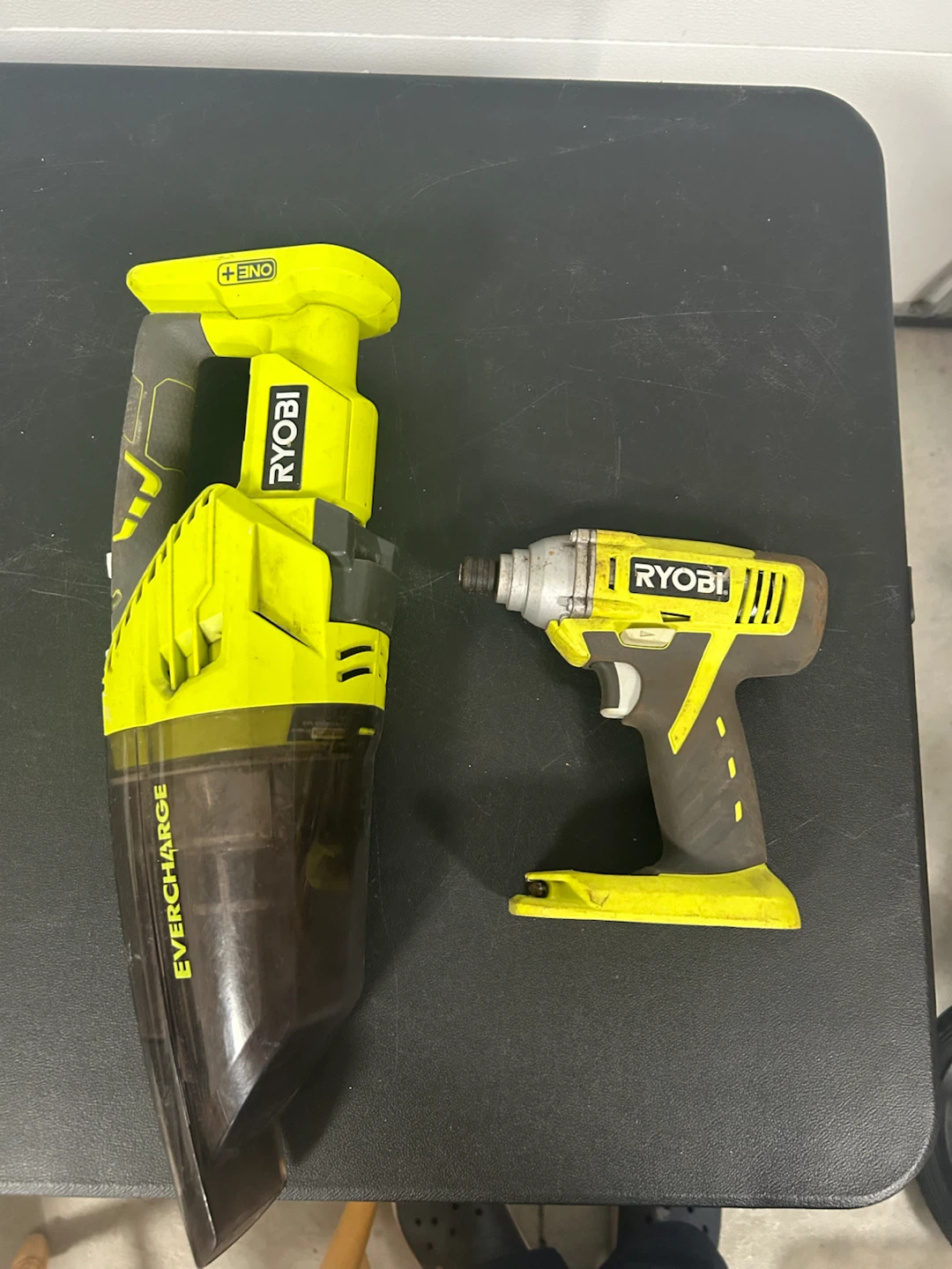 Ryobi 18V ONE+ P234G Impact Driver and P714 Hand Vacuum
